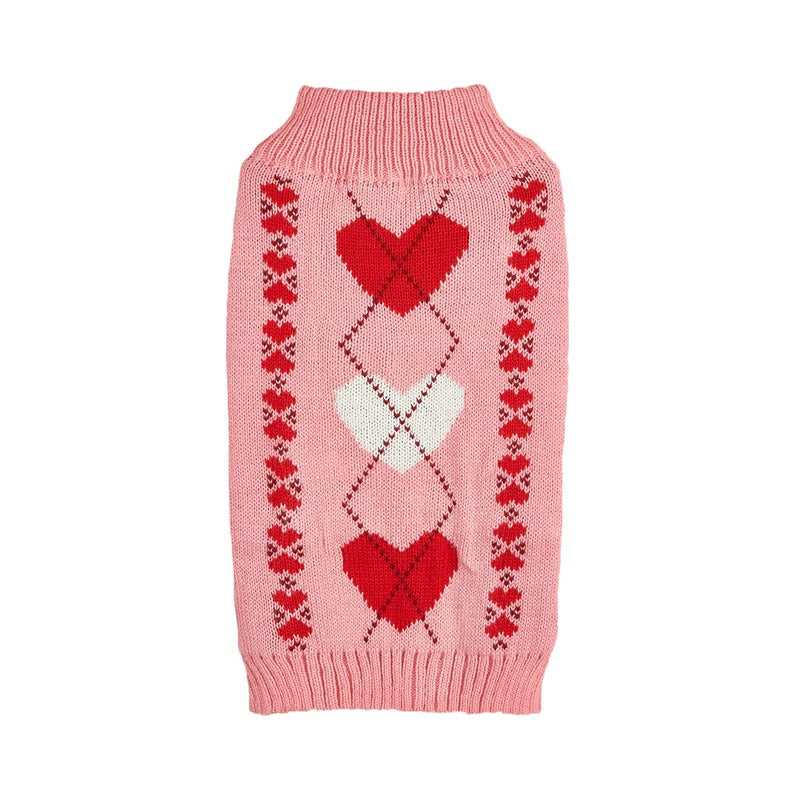 Hunde-Sweater mit Herz- und Schleifendesign – Bild 2 | LuxeStyle