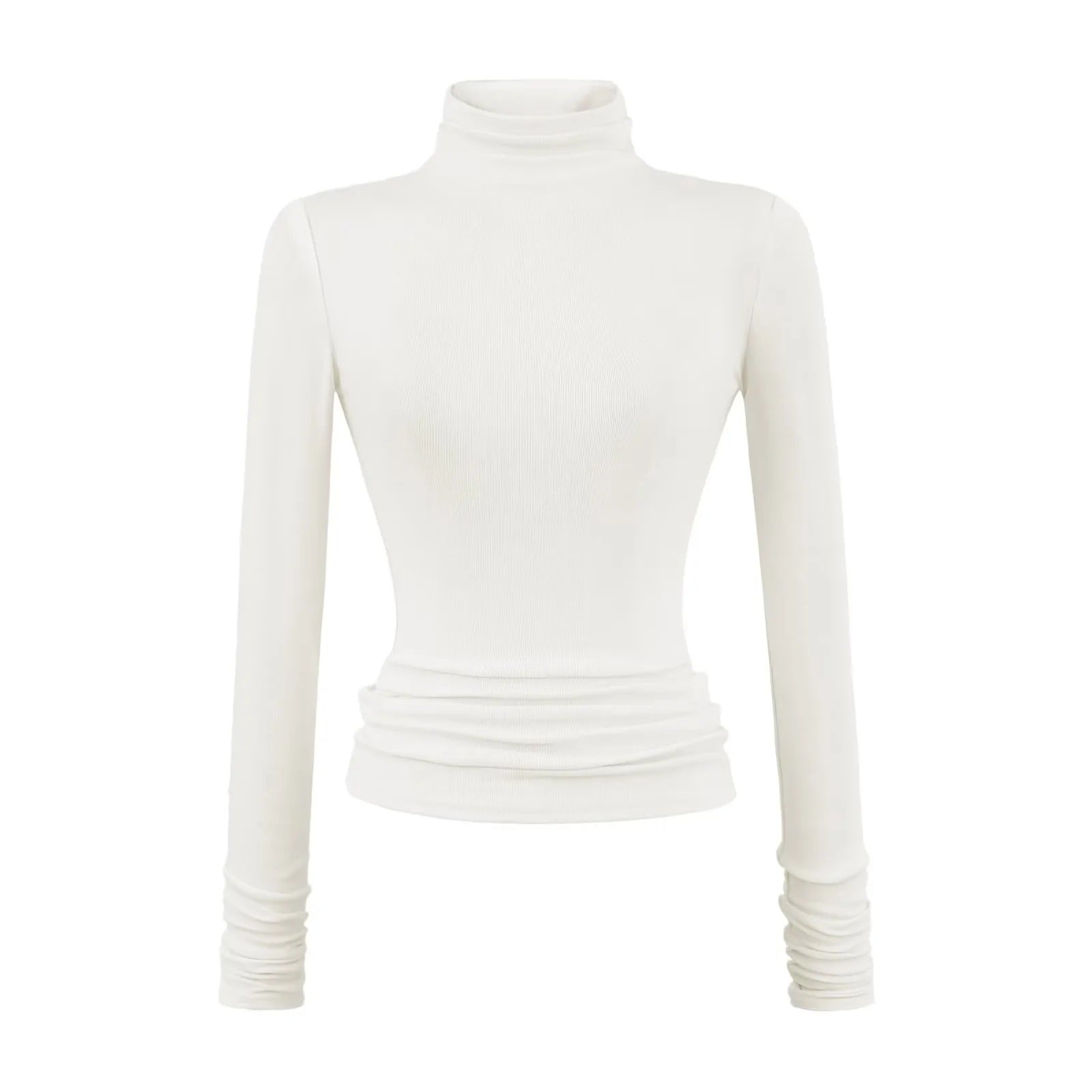 Stretch-Turtleneck Langarmshirt für Damen – Ansicht 6