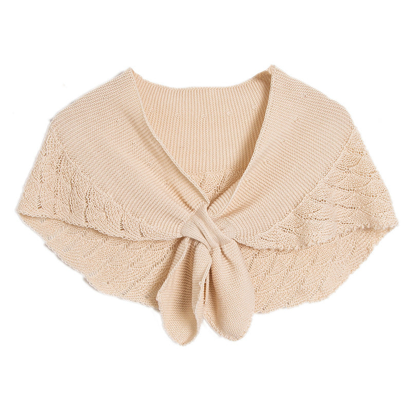 Schmaler Wollschal mit Hohlmuster | LuxeStyle
