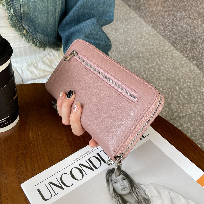 Weibliches Langhandtasche aus Echtholzleder – Bild 10 | LuxeStyle
