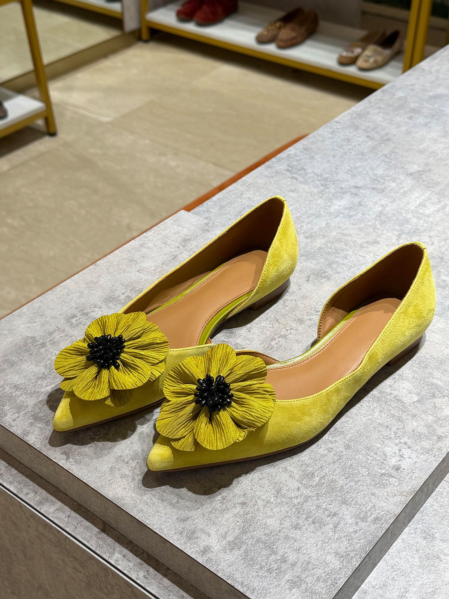 Neue Blumen Mary Jane Modische Flachschuhe 2026