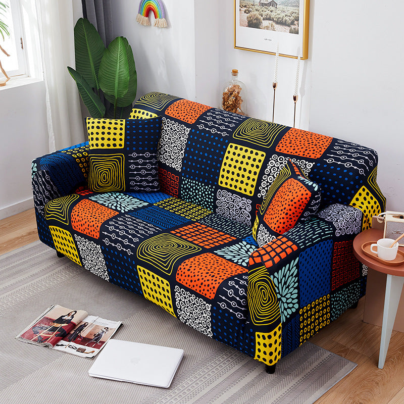 Gedruckter Multifunktioneller Strick Dehnbarer Sofa-Bett-Bezug