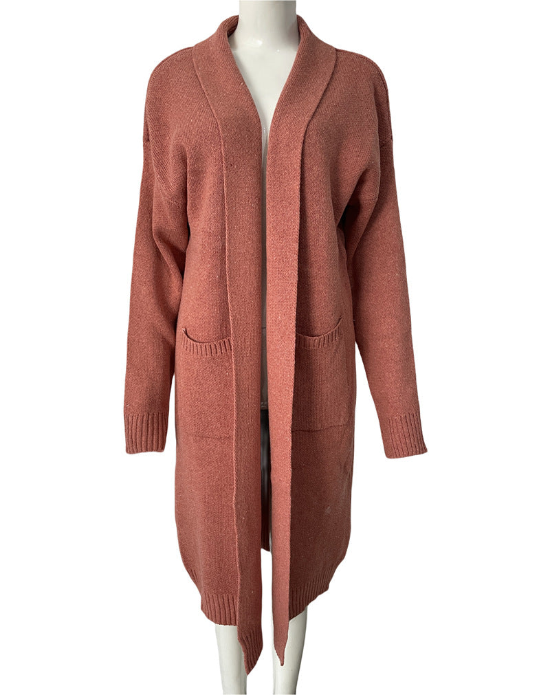 Long Cardigan mit Oversize-Passform und Taschen