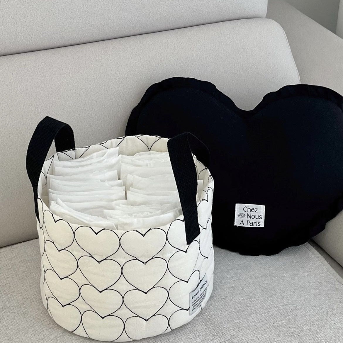 Vielseitiger Korb mit Herzmotiv – Bild 3 | LuxeStyle