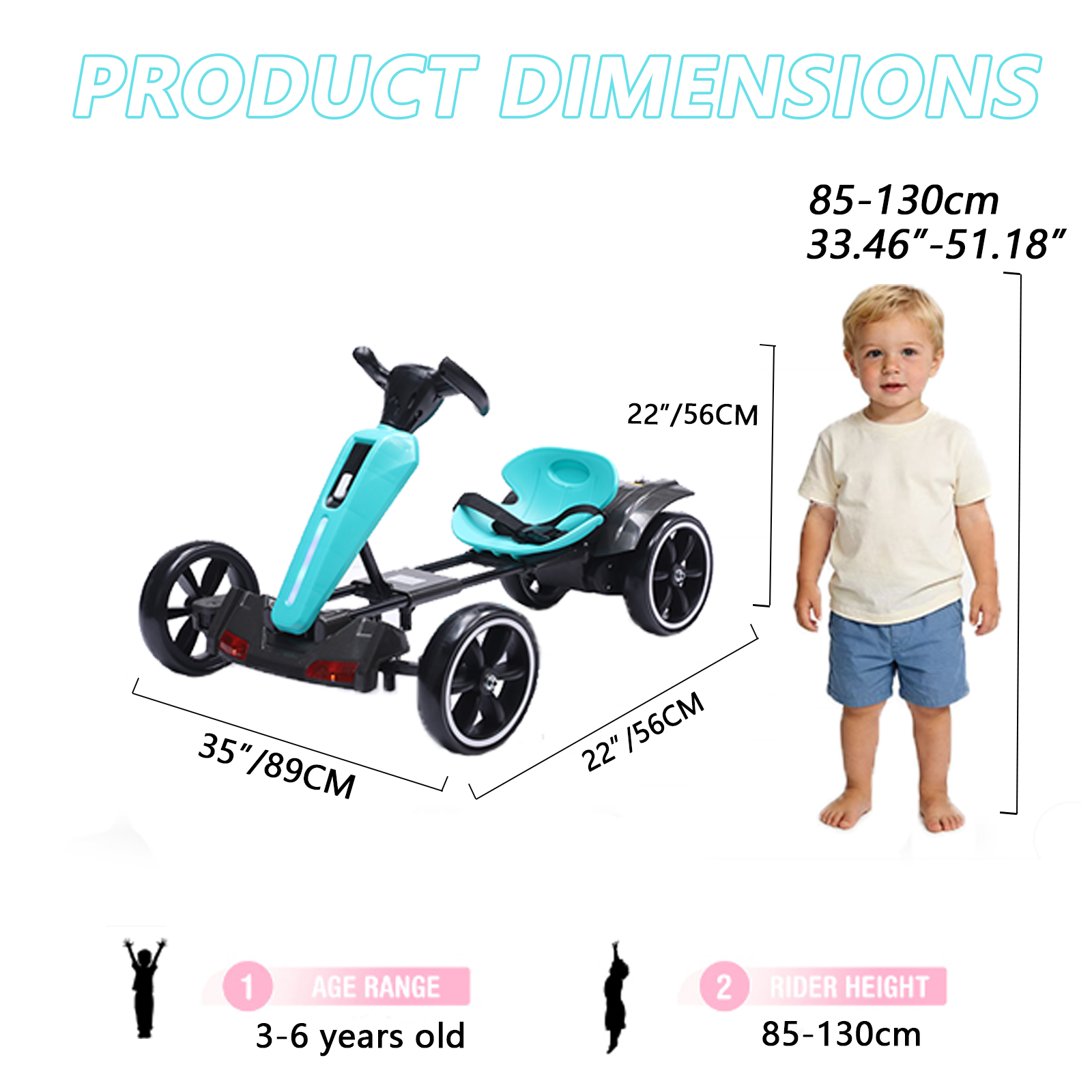 12V Elektro Go-Kart für Kinder