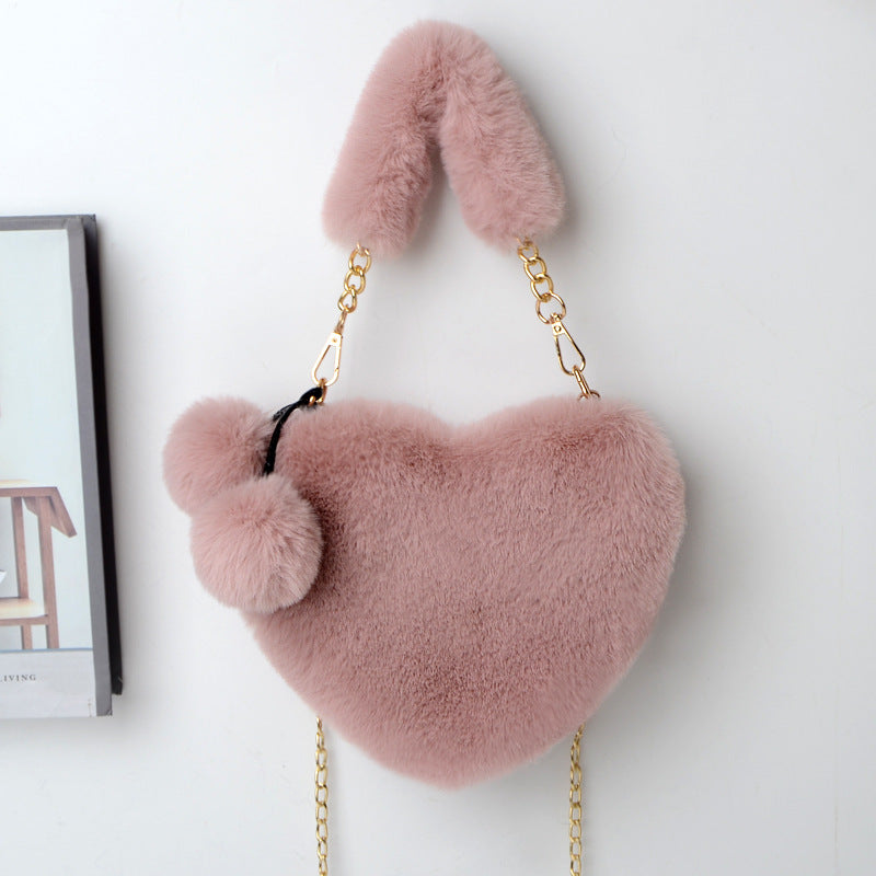 Love Bags Plüsch-Handtasche Herz