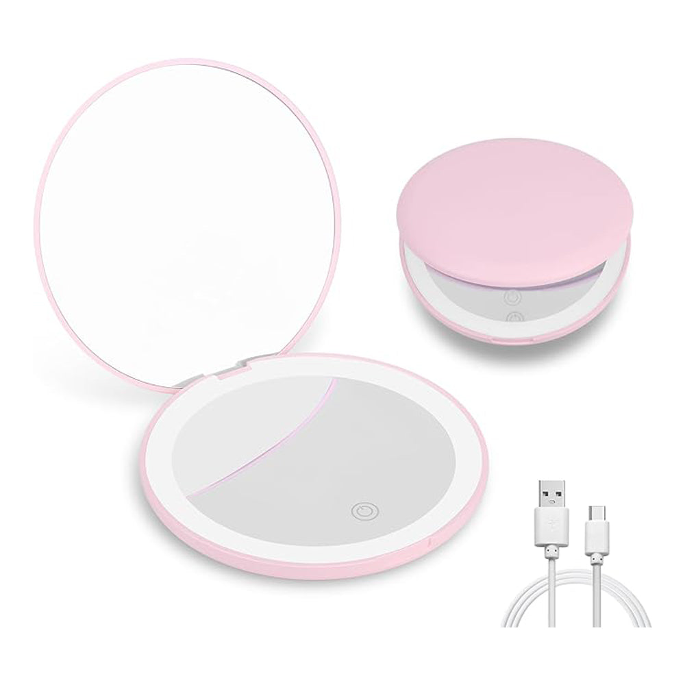 Reise-Makeup-Spiegel mit LED-Licht
