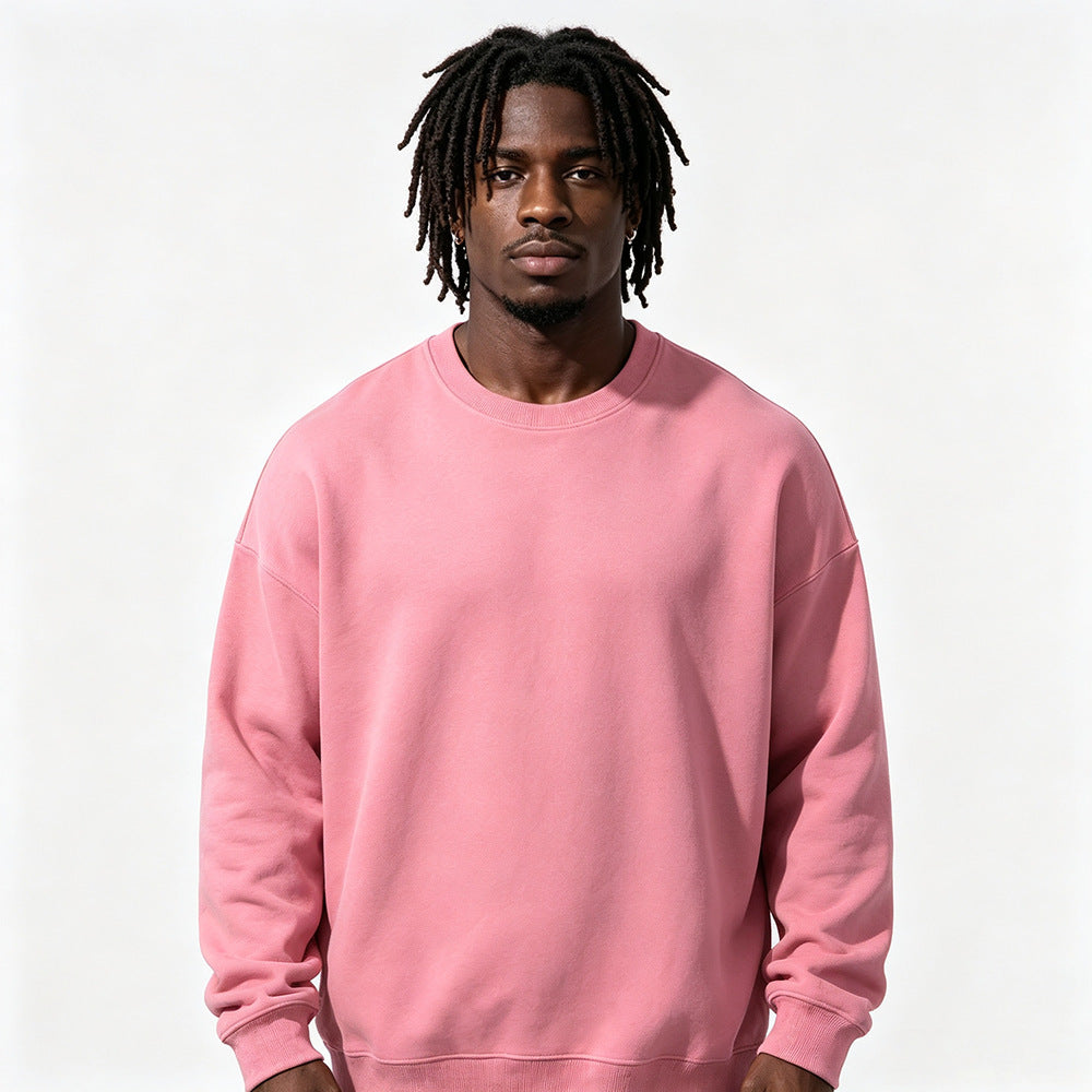 Gefüttertes extra-dickes Rundhals-Sweatshirt