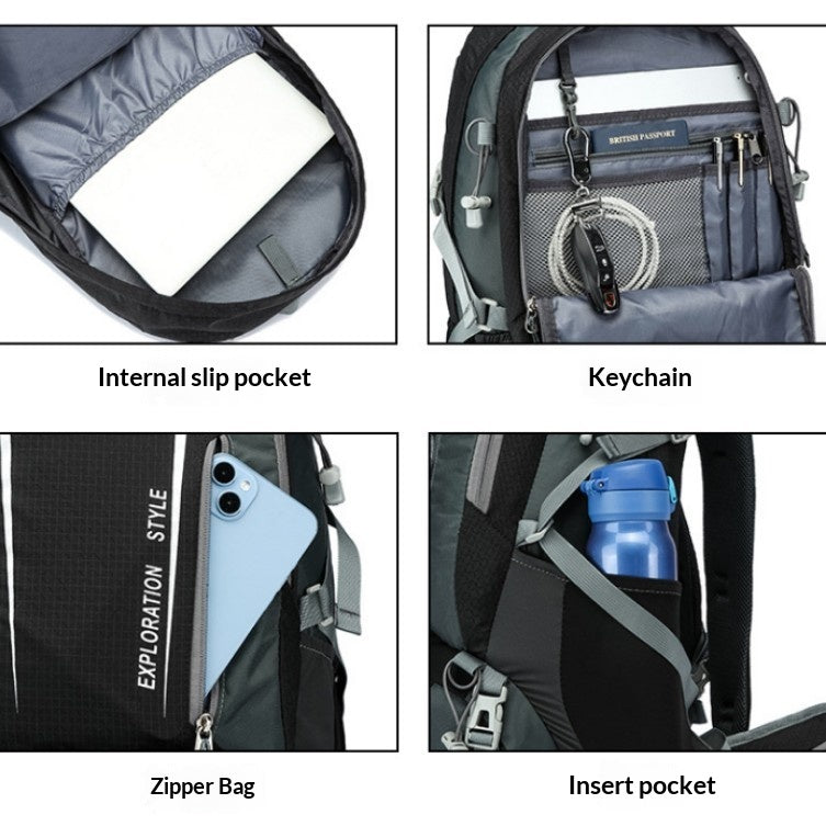 Leichter, wasserdichter 45L Outdoor-Rucksack – Bild 7 | LuxeStyle