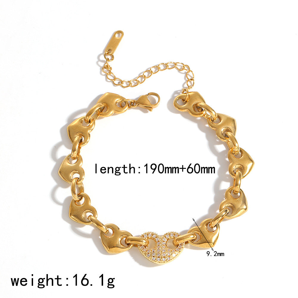 Vergoldetes Edelstahl-Armband – Bild 3 | LuxeStyle