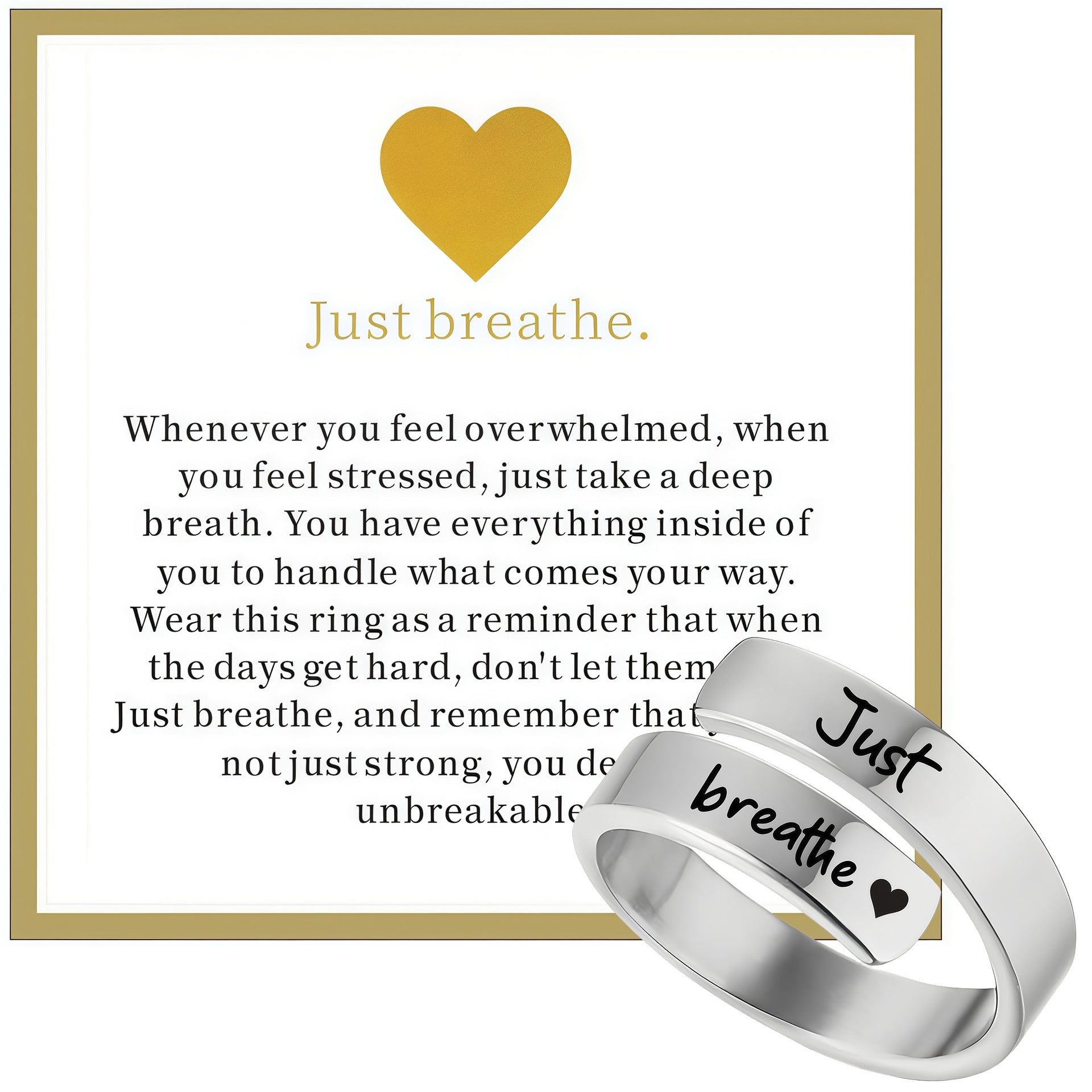 Just Breathe Ring für Damen
