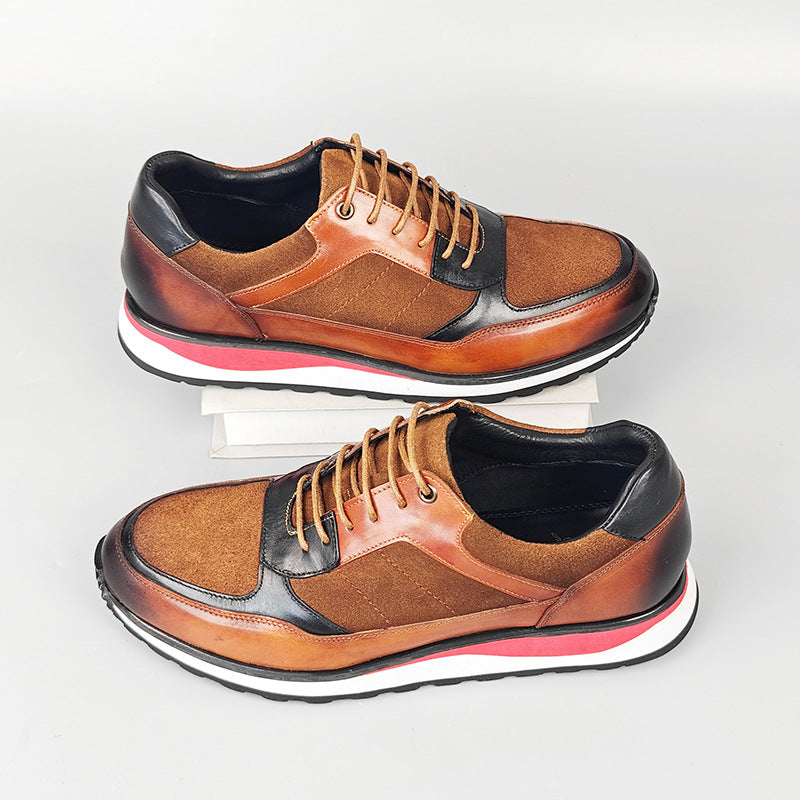 Britische Casual Lederschuhe im Retro-Stil