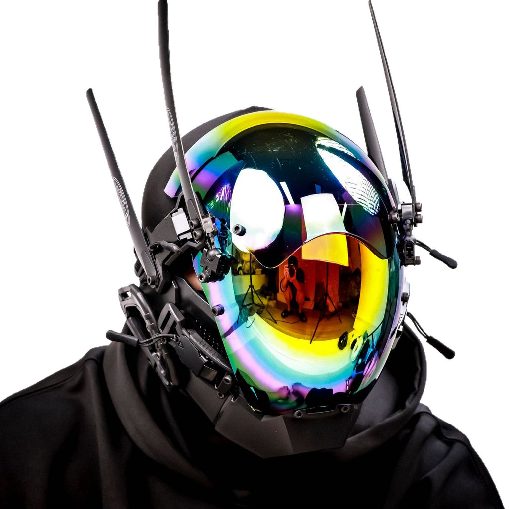 Tech-Style Ganzgesichtsmaske Gold Wings – Bild 4 | LuxeStyle