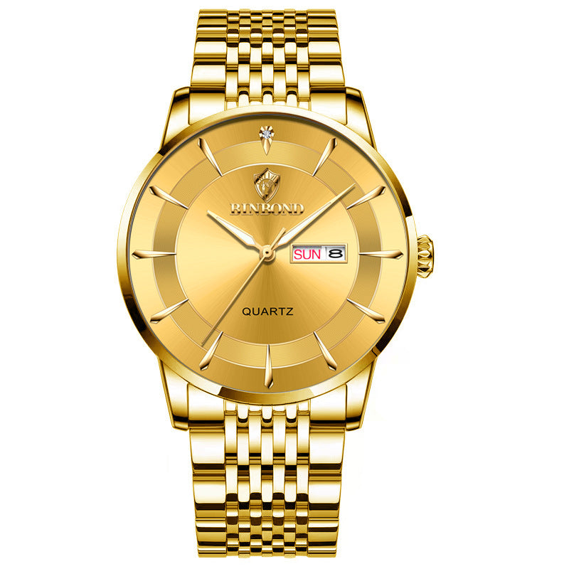 Wasserdichte Herrenuhr mit Leuchtzeigern – Bild 3 | LuxeStyle