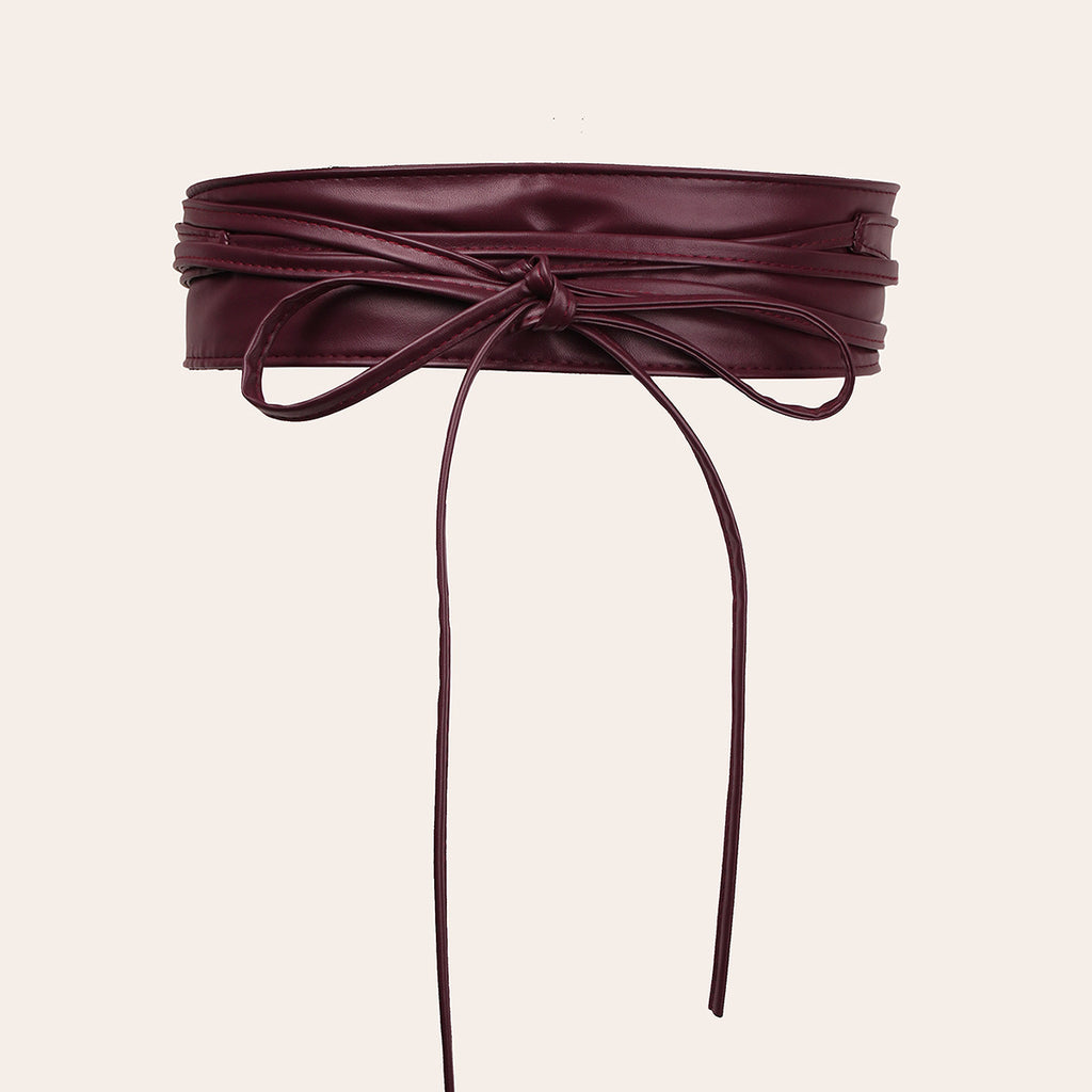 Weitbandiger Damen-Belt aus Kunstleder mit Kordelspitze – Bild 10 | LuxeStyle