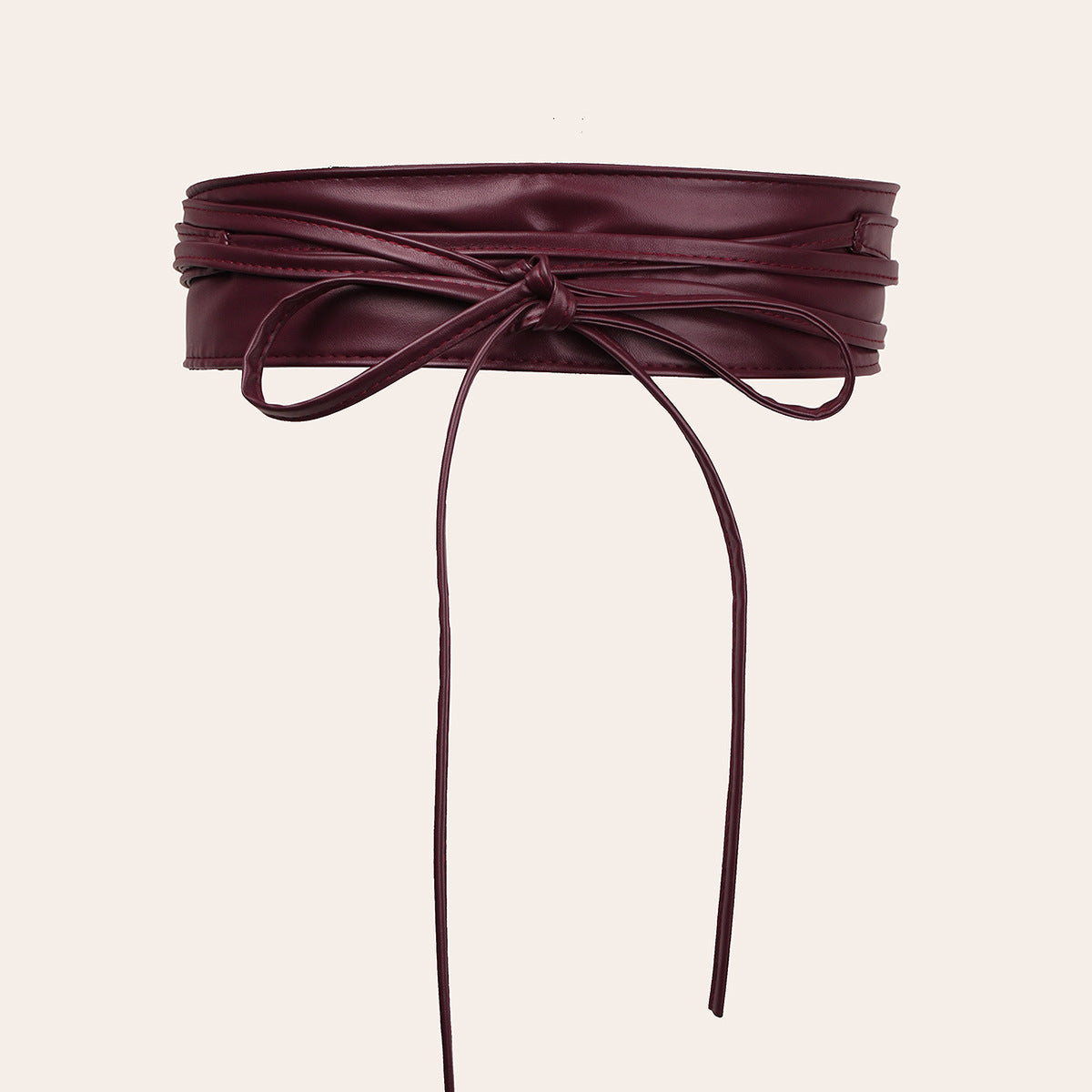 Weitbandiger Damen-Belt aus Kunstleder mit Kordelspitze – Bild 10 | LuxeStyle