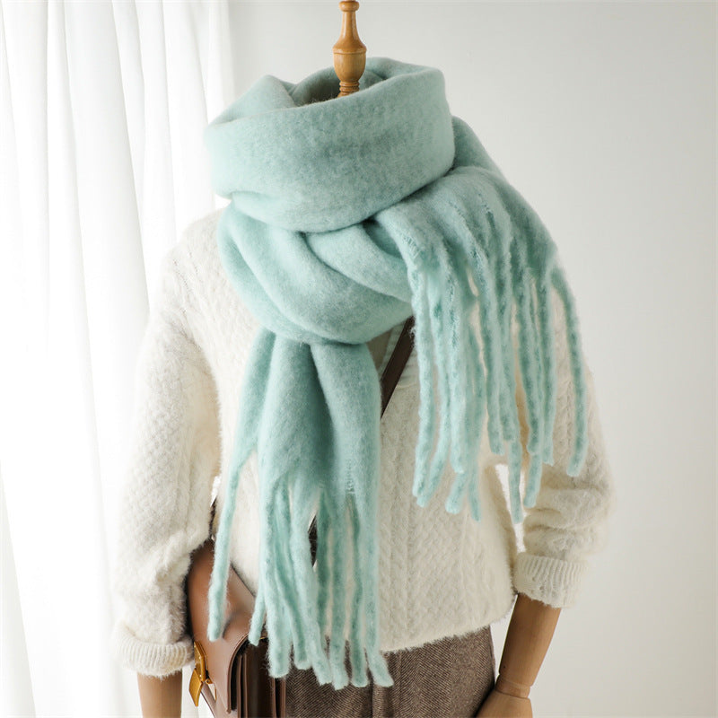Winterthermal-Schal mit langen Pompons – Bild 14 | LuxeStyle