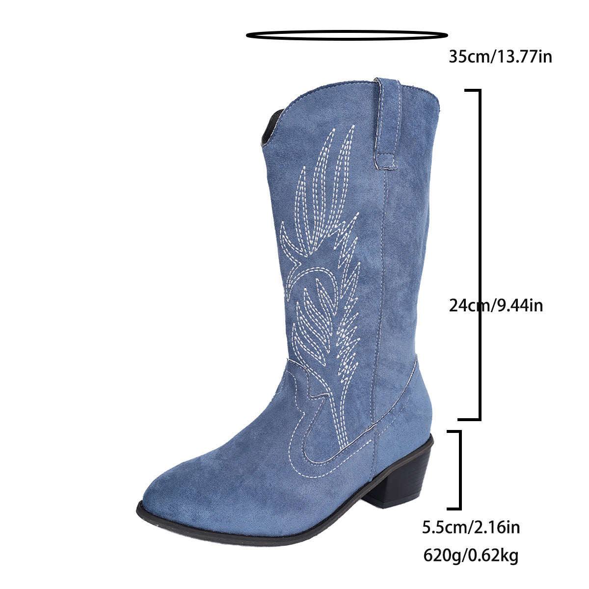 Suede-Stiefel für Herbst und Winter