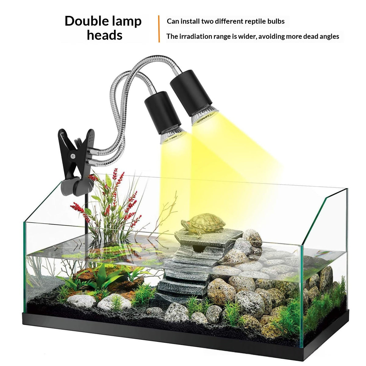 Terrarium-Licht mit Metall-Clip | LuxeStyle