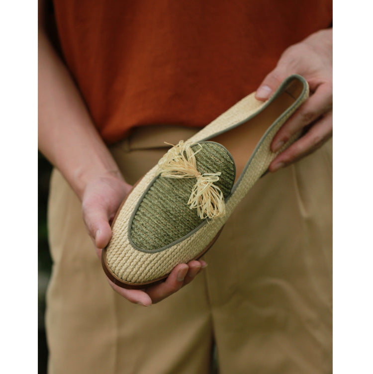 Herrenschuhe: Sommer Loafers in Armeegrün – Bild 6 | LuxeStyle