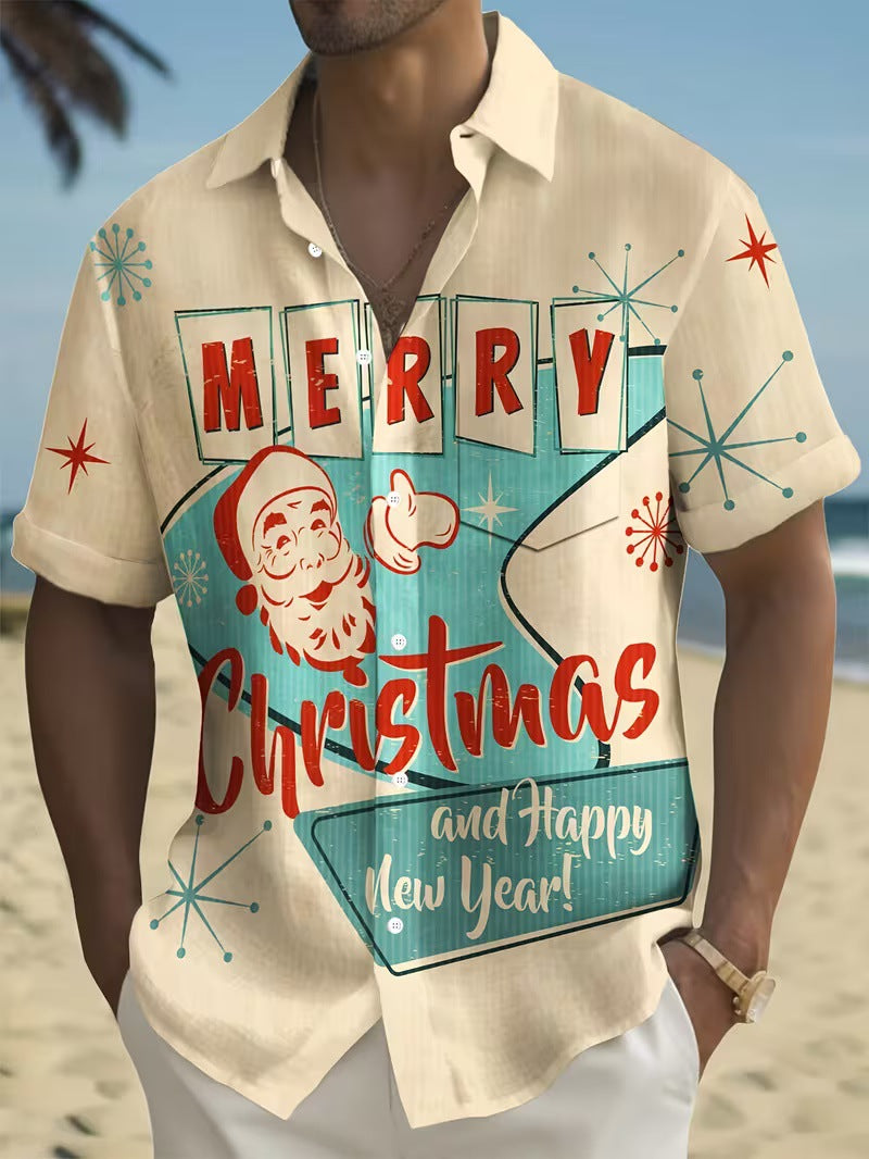 3D-Druck Weihnachts-Shirt Herren