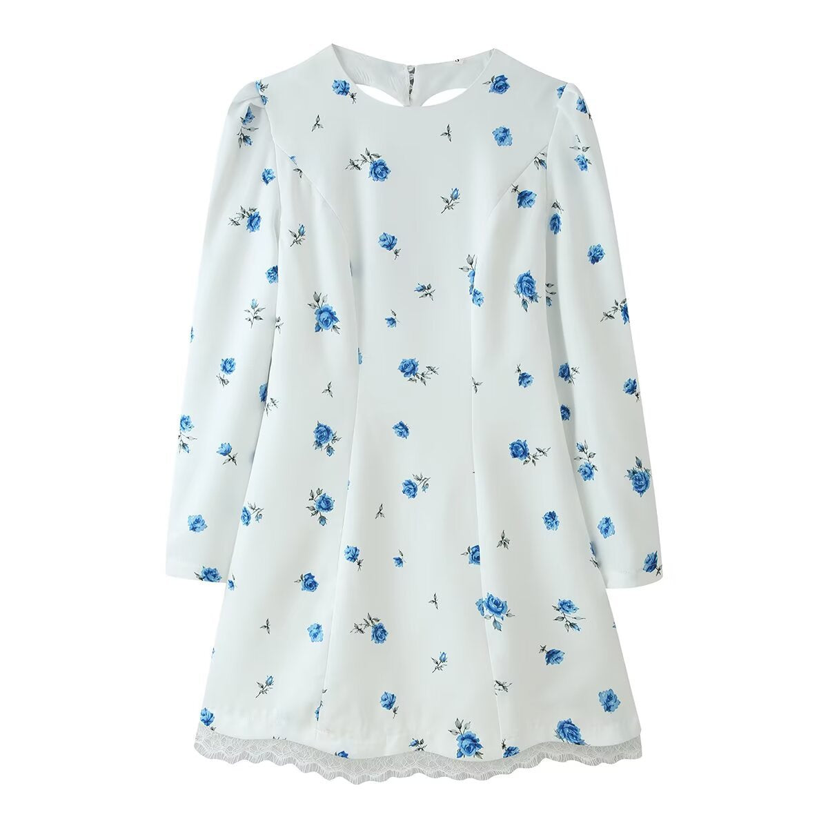 Elegantes Kleid mit Herz-Muster