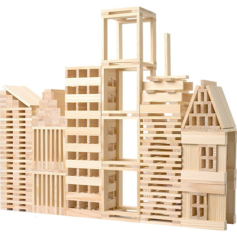 Holzbaustein-Set 100 Stück | LuxeStyle