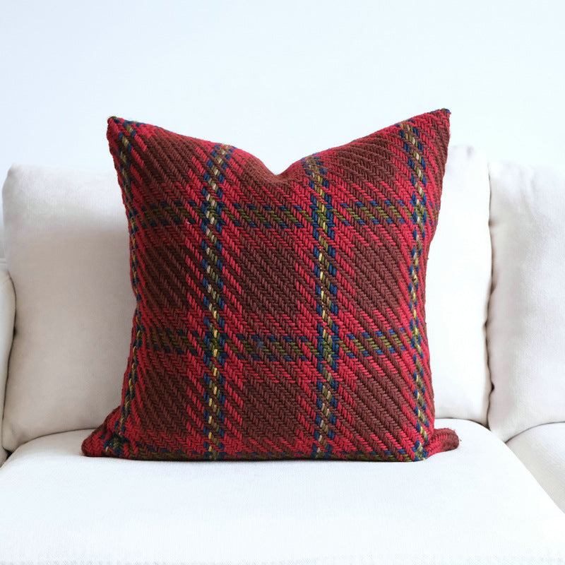 Plaid-Wollekissenbezug – Luxuriöser Stil – Bild 9 | LuxeStyle