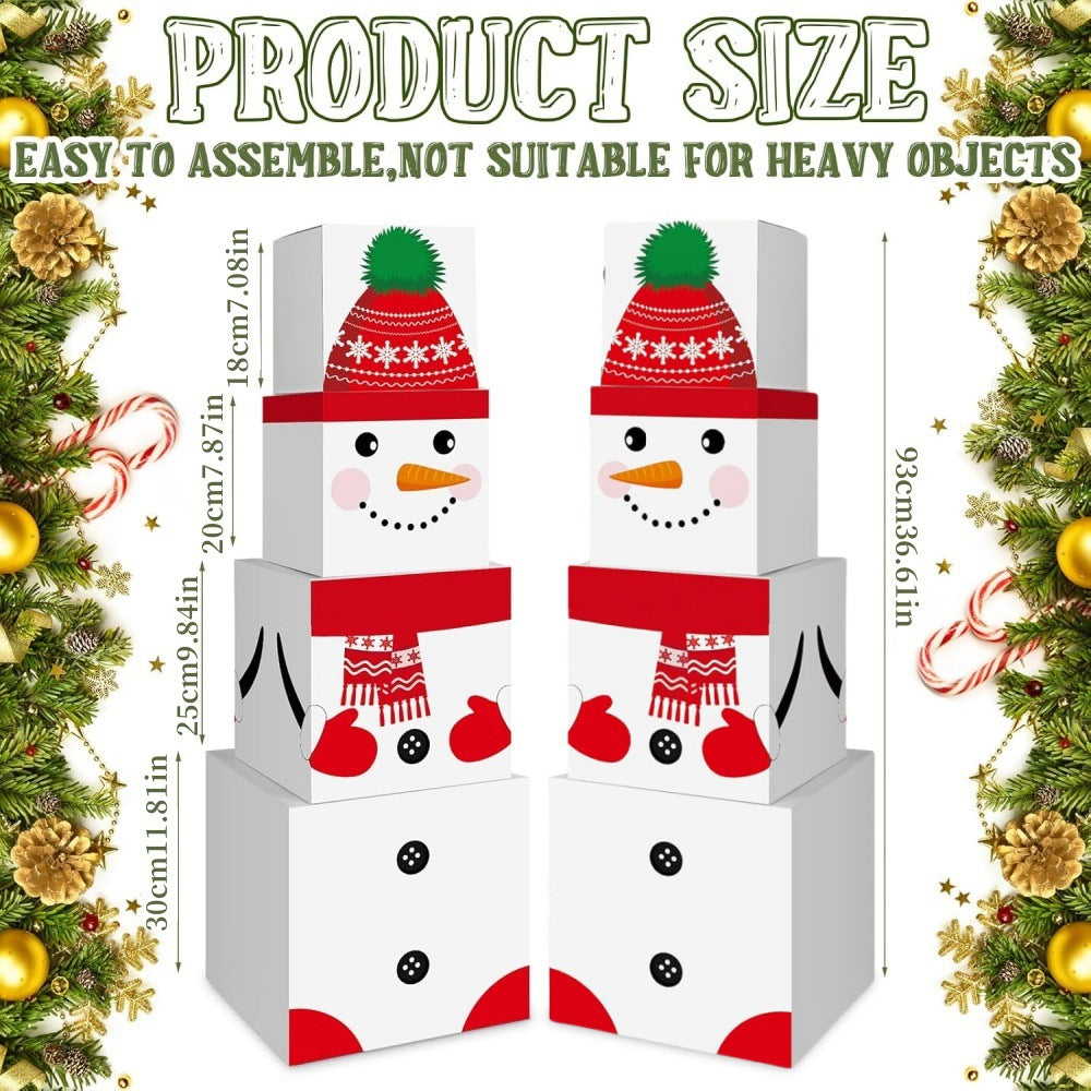Weihnachts-Schneemann-Dekoration aus Boxen – Bild 3 | LuxeStyle