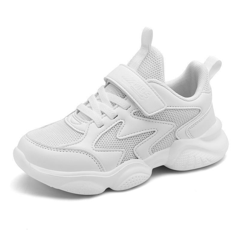 Weisse Velcro-Sneaker für Kinder