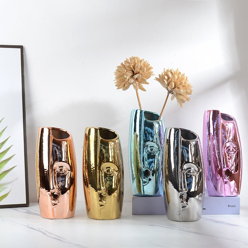 Keramikvase für Trockenblumen