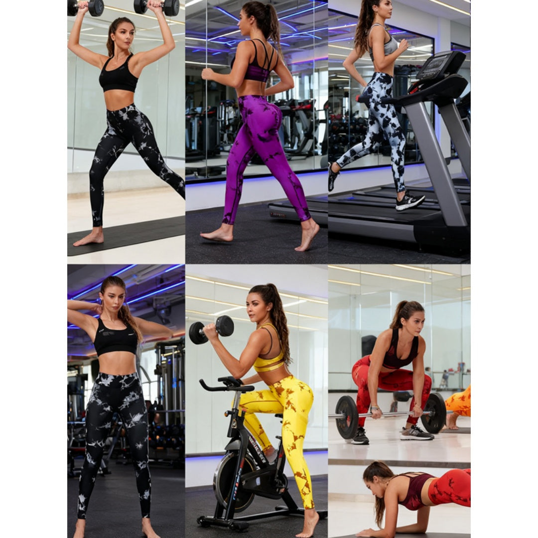 Vier Jahreszeiten Yoga-Pants mit Print