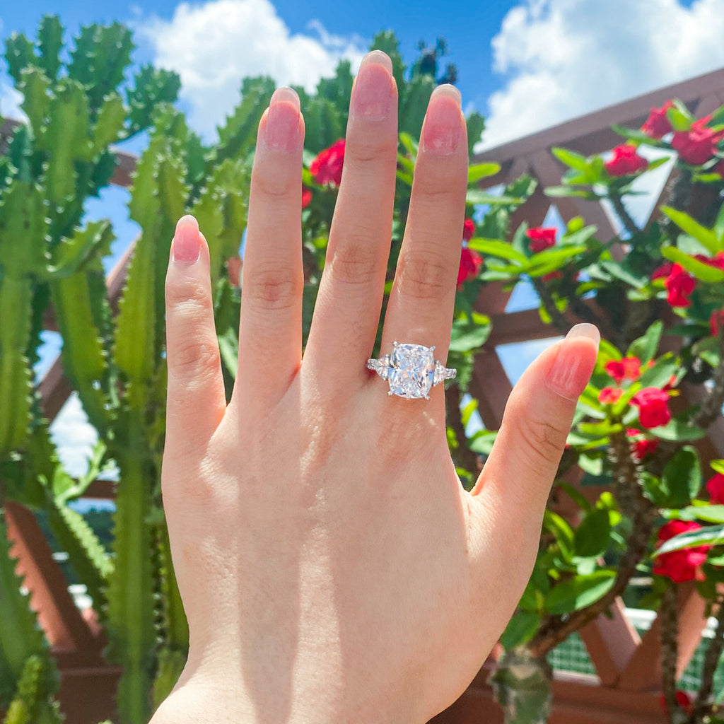Geometrischer Zirkonia-Ring für Frauen | LuxeStyle