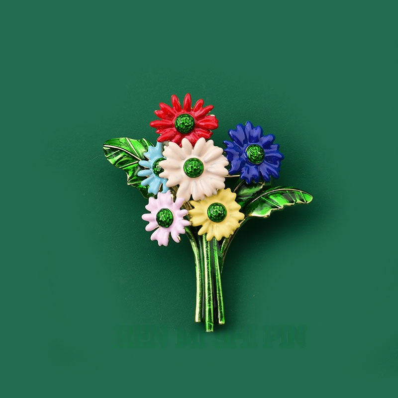 Bunte Gänseblümchen Brosche – Bild 2 | LuxeStyle