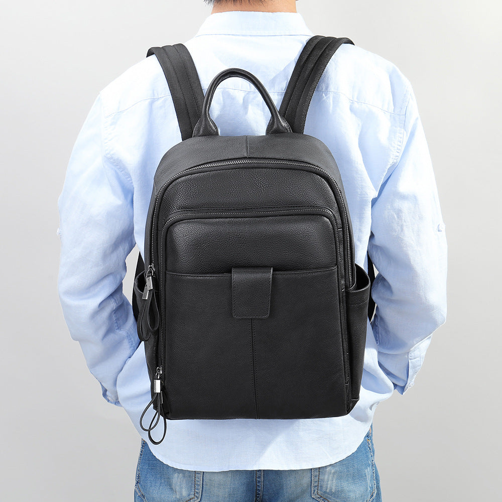 Rucksack aus Vollnarbenleder für Herren – Ansicht 3