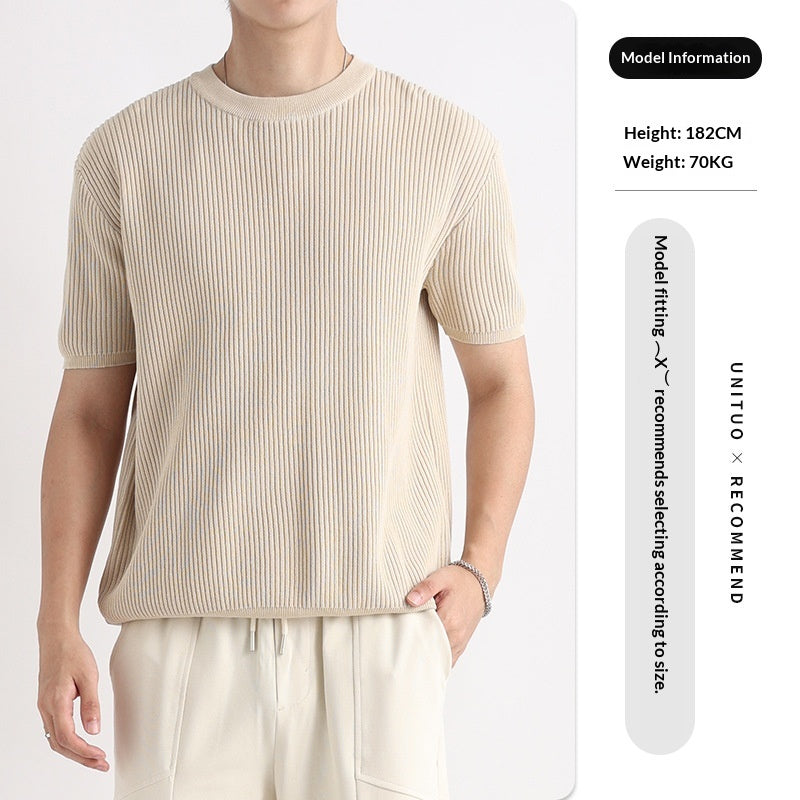 Casual Rundhals-Shirt für Herren