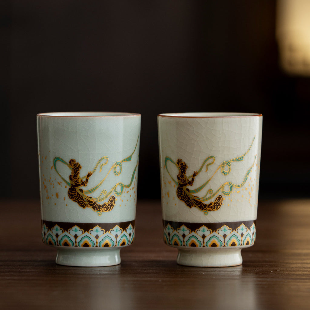 Keramiktasse Dunhuang Fliegende Apsaras | LuxeStyle