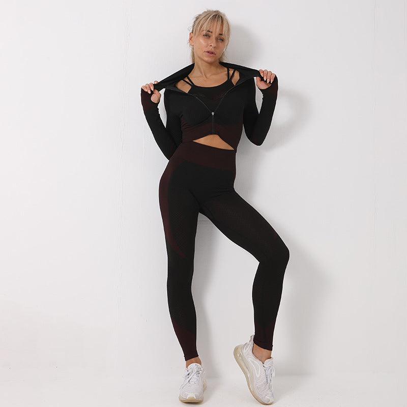 Nahtloses Yoga-Set für Damen