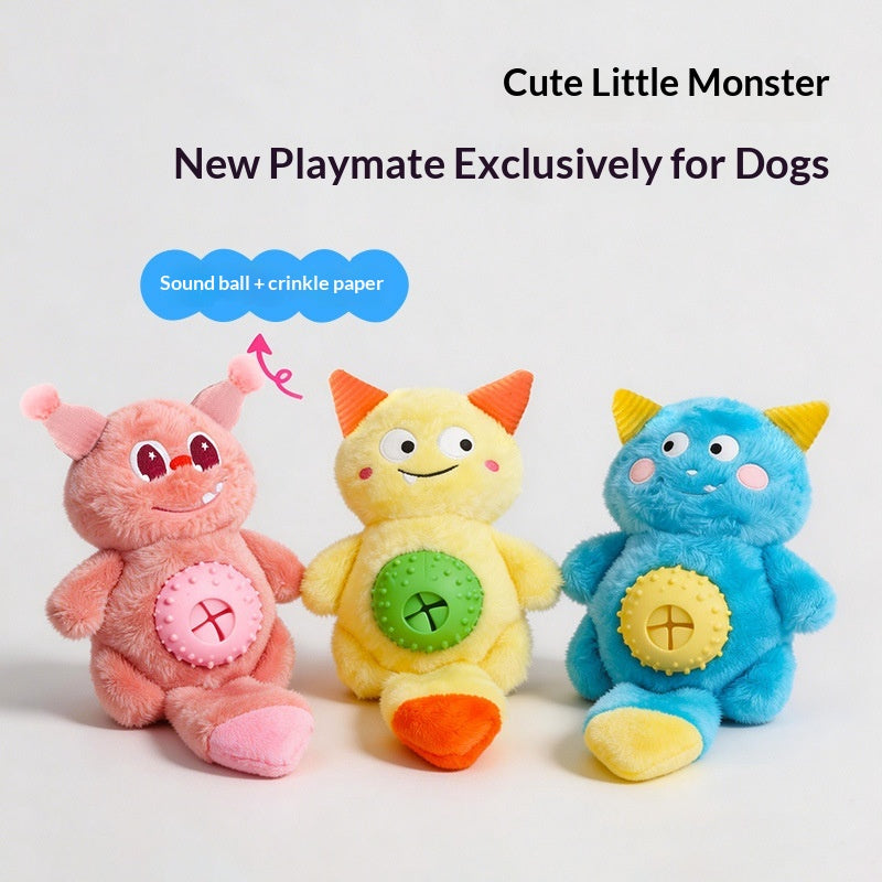 Little Monster Plüsch-Beissspielzeug mit Sound