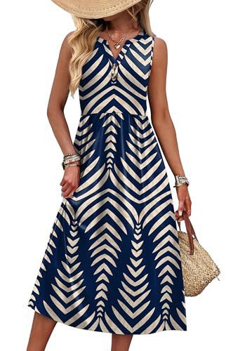 Bedrucktes A-Linien Strandkleid – Bild 7 | LuxeStyle