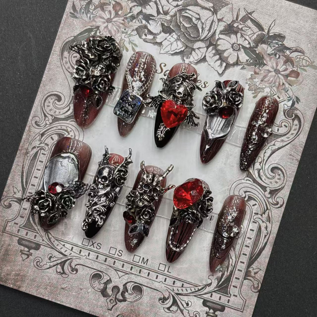 Aufhellende handgemachte Wearable Nails