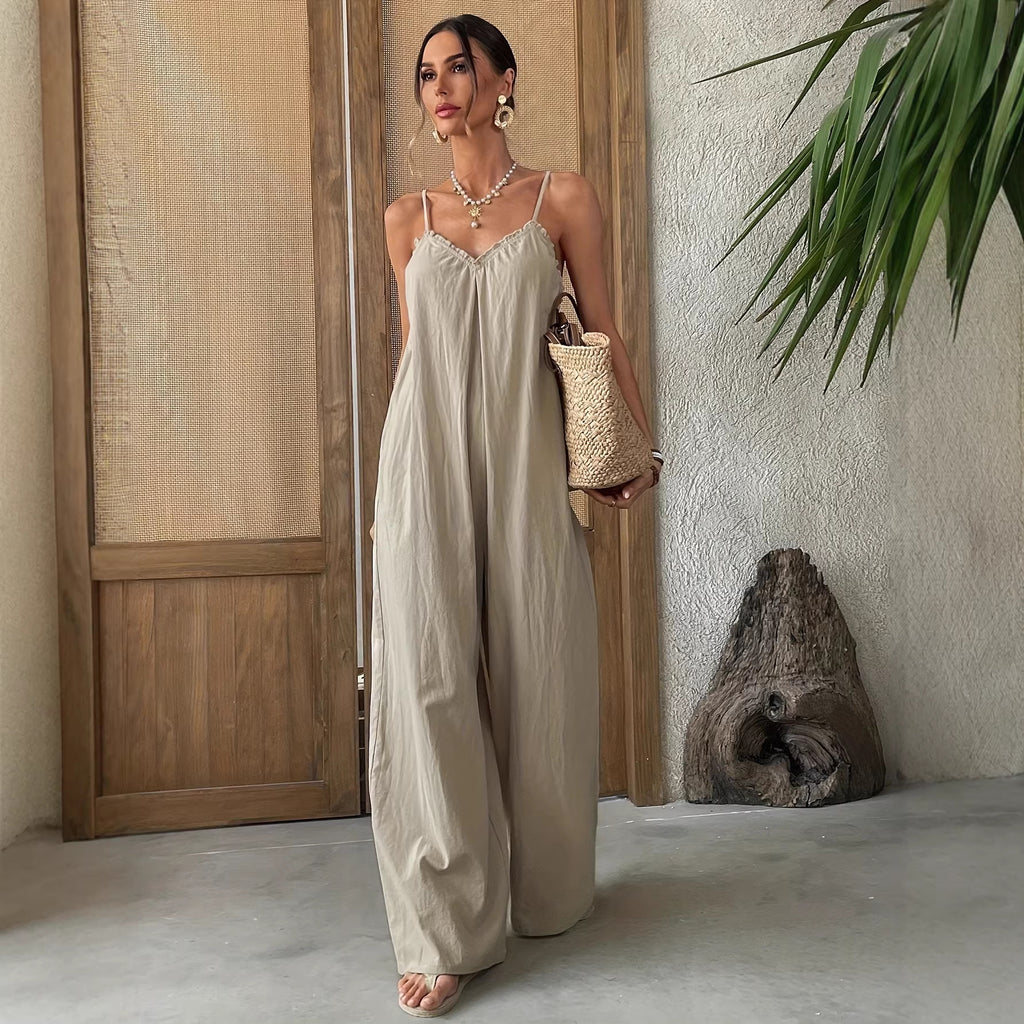 Jumpsuit mit Bindedetail – Bild 4 | LuxeStyle