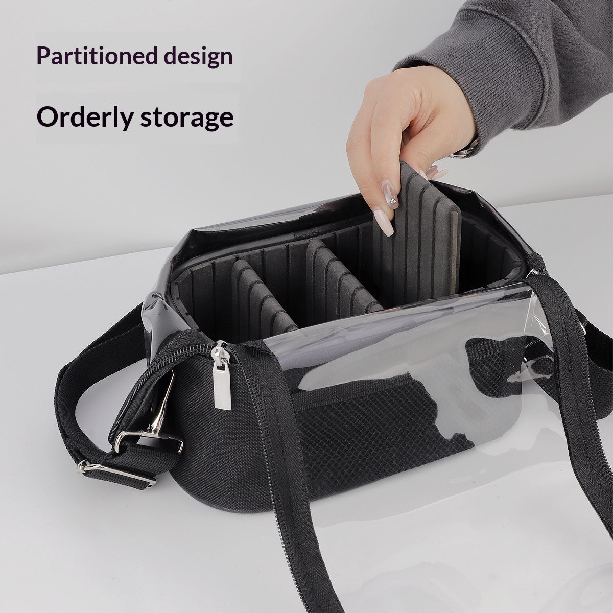 Grosses vertikales Kosmetik-Organizer mit Tragegriff – Bild 5 | LuxeStyle