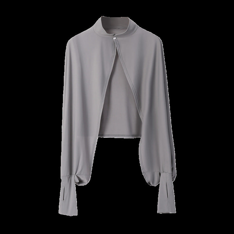 Langes Damen-Cape mit UV-Schutz – Ansicht 3