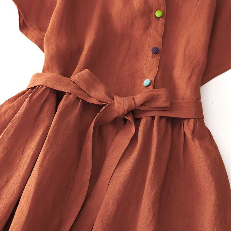 Figurbetontes A-Linien Kleid im Ethno-Stil