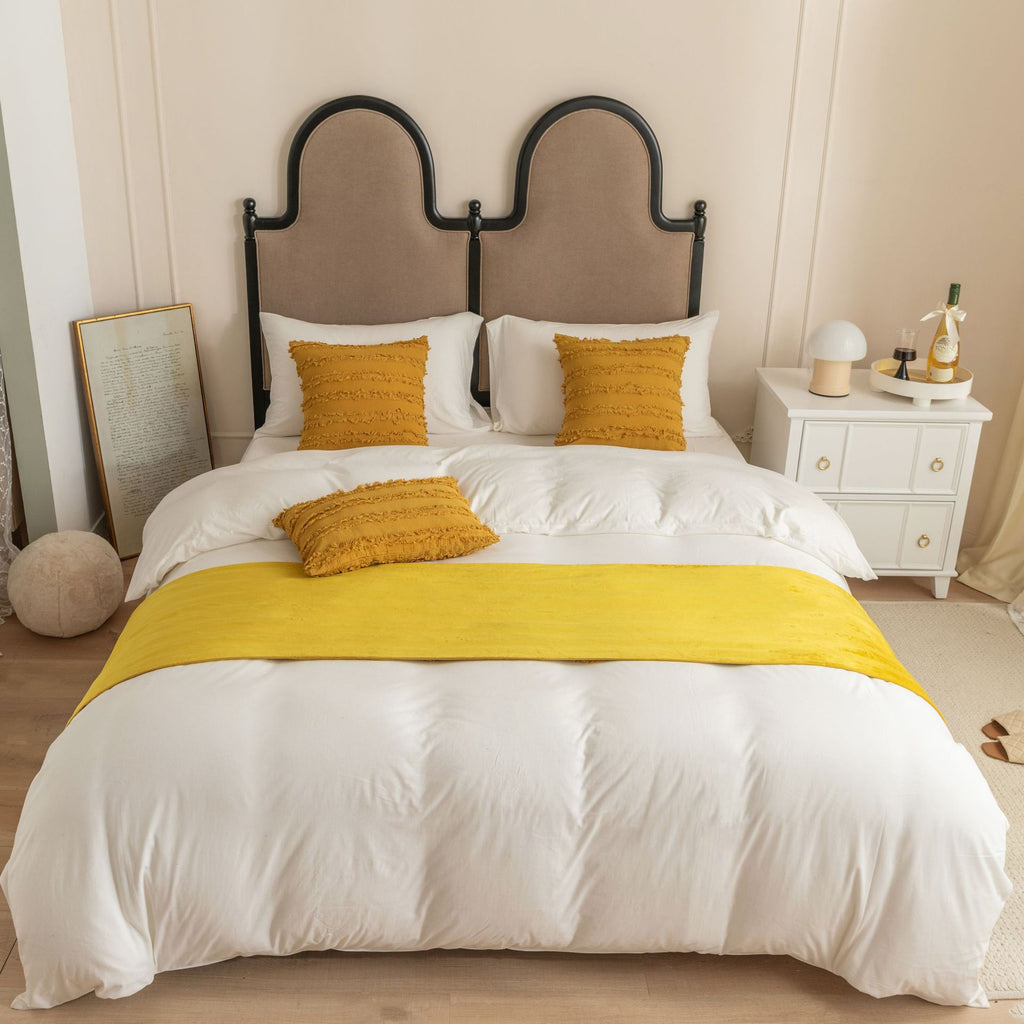 Bettläufer aus Baumwoll-Leinen-Jacquard – Bild 9 | LuxeStyle