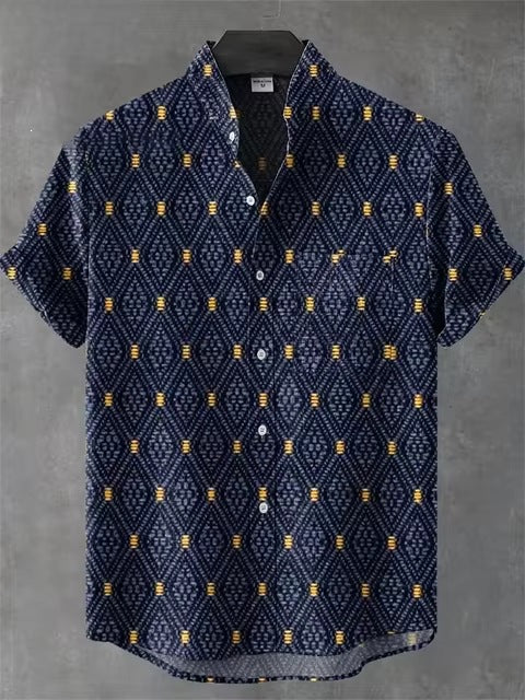 Retro-Herren-Shirt mit 3D-Druck