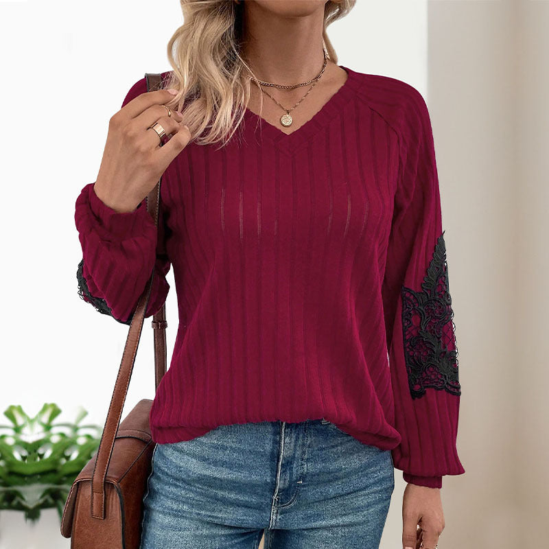 Patchwork-Top aus Polyester