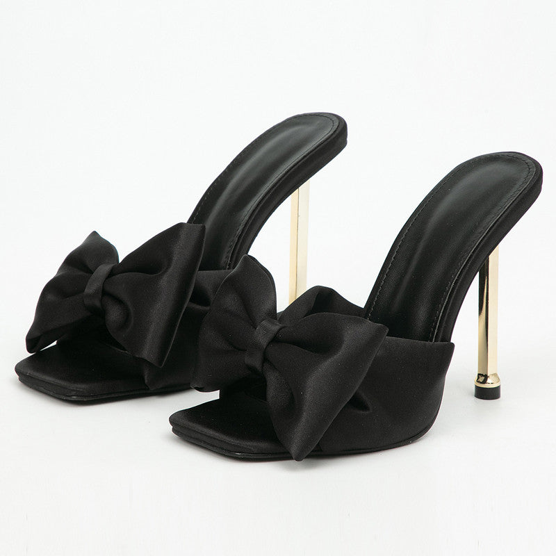 Butterfly High Heel Sandalen mit quadratischem Zeh – Bild 6 | LuxeStyle