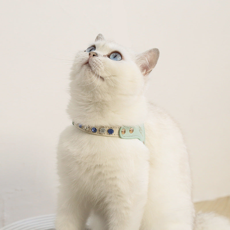 PU-Leder Brustgeschirr-Set mit Strass für Hunde & Katzen – Bild 12 | LuxeStyle